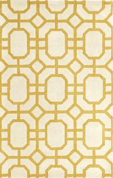 Dynamic Rugs PALACE 5599-707 Ivory and Yellow